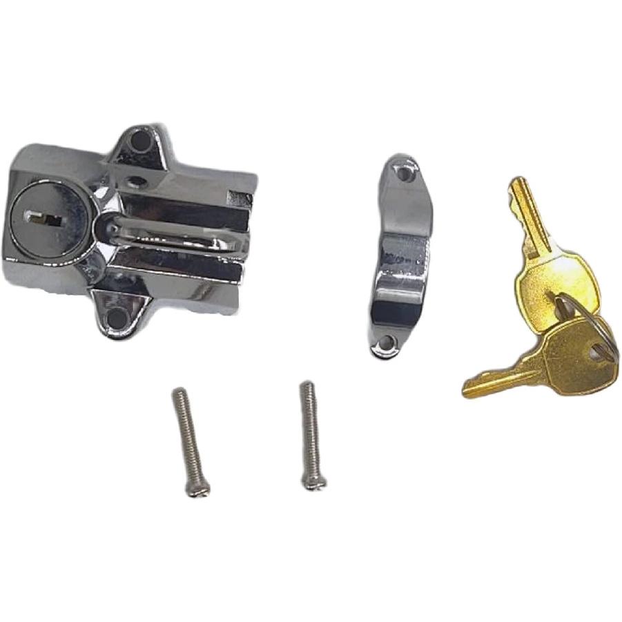 7/8" To 1 1/4" 25mm Motorcycle Helmet Lock Compatible for Harley (Chrome) 1 Inch,74937S2,45732-86