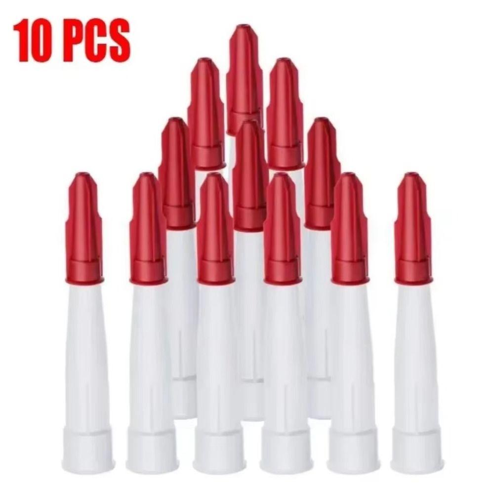 10Pcs Standard Thread Nozzle Cap Re-sealable Caulking Nozzles Mastic Cartridge Construction Tools