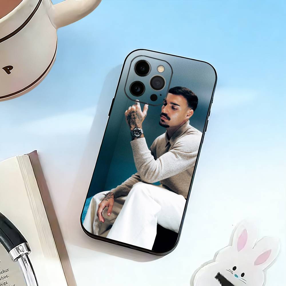 Singer R-Rels B Phone Case For iPhone 17,16,15,14,13,12,11 Plus,Pro Max,XS,Soft Silicone Black Cover