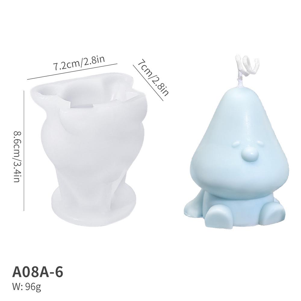 DIY Elf Christmas Tree Candle Mold – Scented Silicone for Holiday Decor