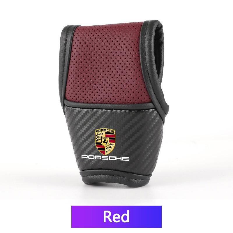 High-end Car Interior Shift Handle Covers Non-Slips Gearshift Cover For Porsche 911 Cayenne Cayman Panamera Macan Taycan Boxster