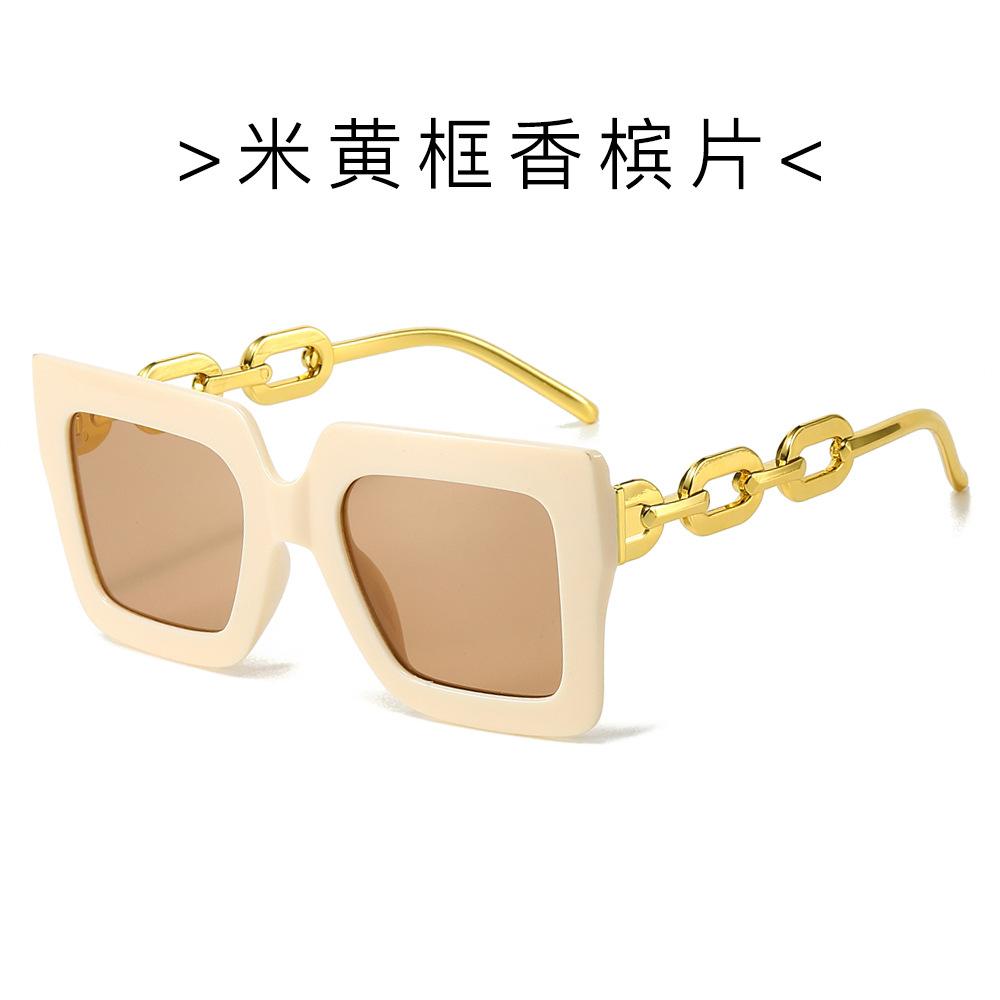 JYL TS Sunglasses Summer Chain Square INS Women/981