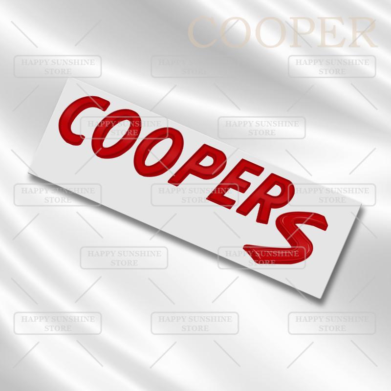 3D kovový znak Cooper S D na zadní výklopnou záď kufr Auto samolepka Karoserie kufru Pro MINI T36 JCW Černé písmena Znak Dekorace Příslušenství