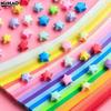 210/540 szt. Dekoracja Gwiazdka Szczęścia Origami Gwiazdki Szczęścia Wstążki Kolorowe Paski Zestaw do Składania Papieru Gwiazdka Życzeń Dla Dzieci