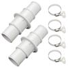 Swimming Pool Hose Adapter Connector Set for Vacuum Cleaner Practical Filter Hose Connection Coupling Accessories