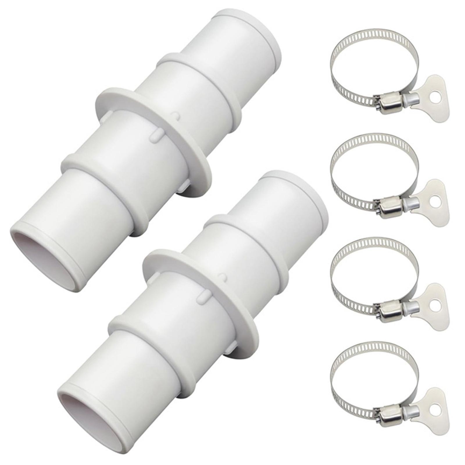 

Pool Vacuum Hose Adapter Set Easy Install Connector Filter Hose Coupling Easy Install Pool Equipment Replacement Kits