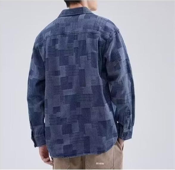 Denim Shirt Men Jacket Autumn Casual All-match Shirt Long Sleeves