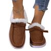 2025 Winter New Thick-soled Snow Boots for Women, Piled and Thickened Fluffy Warm Large-size Sewn Cotton Shoes for Women