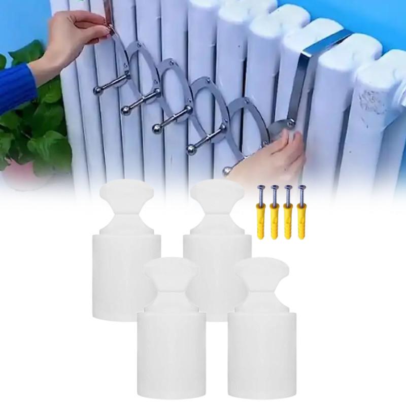 Radiator Bathroom Fixing Clip Hook With Screws For Small Basket Hanging Tool