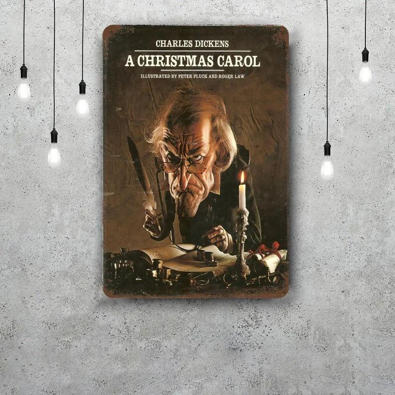 

Christmas Metal Poster Sign, Festive Wall Art Decor