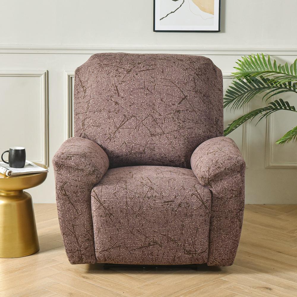 Elastic All-inclusive Sofa Recliner Cover, Printed Four-season Universal Function Single Sofa Cover