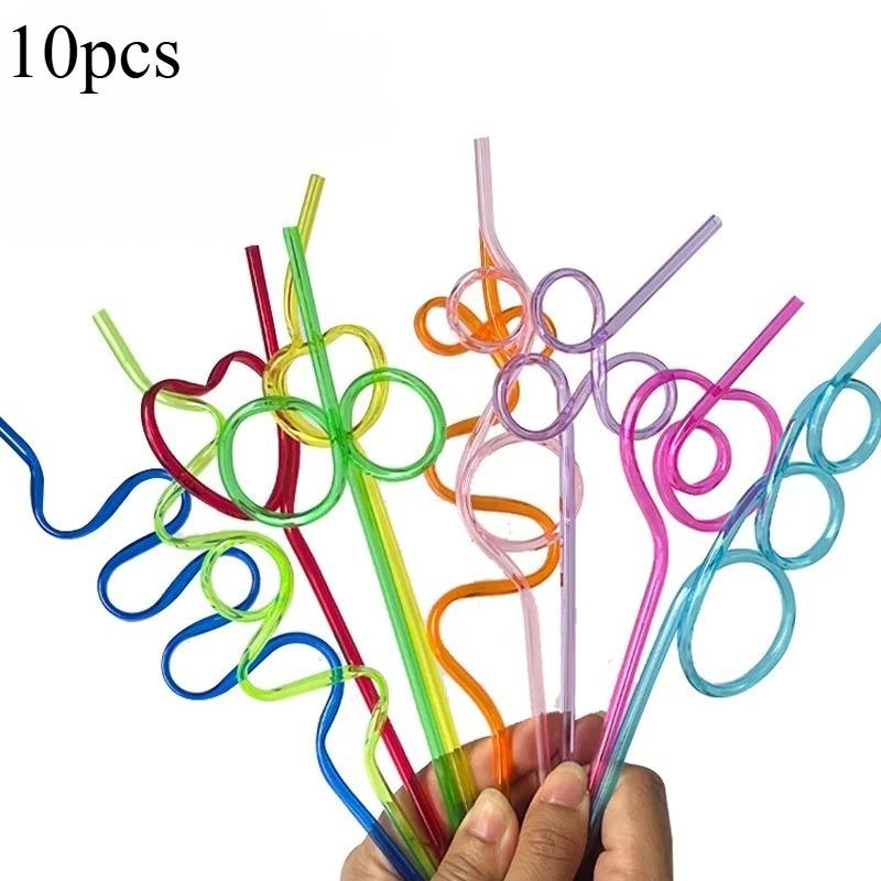 

Creative Cartoon Reusable Straws Vibrant Eco-Friendly Design for Holiday Parties Daily Juice Beverages High Quality Supplies