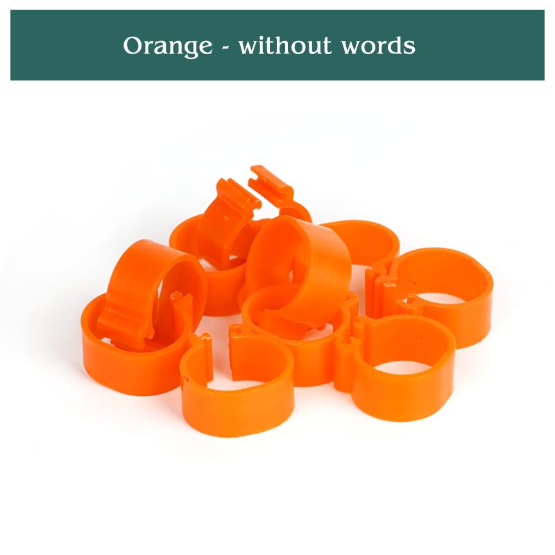 16MM 20MM Chicken Foot Ring Snap-Fit No Numbers 20/50 Pcs Identity Recognition Farm Animals Poultry Duck Goose Breeding Tools