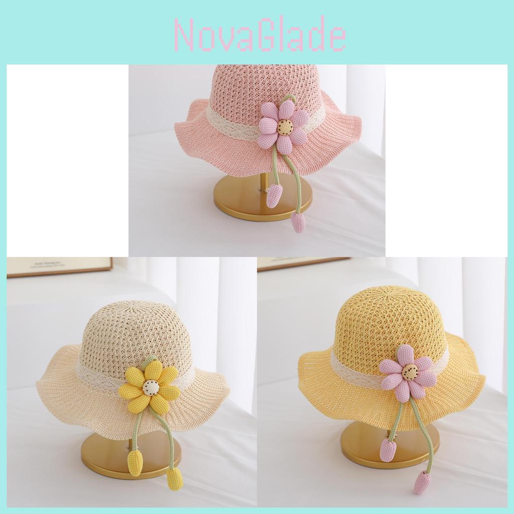 Childrens Straw Hat For Kids Summer Sun Protection With Wide Brim For Beach Outings