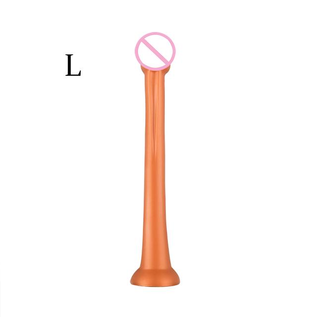 Liquid Silicone Anal Plug Long Butt Plug Big Dildos Stimulate Anus and Vagina Soft Anal Dilator Penis Sex Toys Dick Sex Products