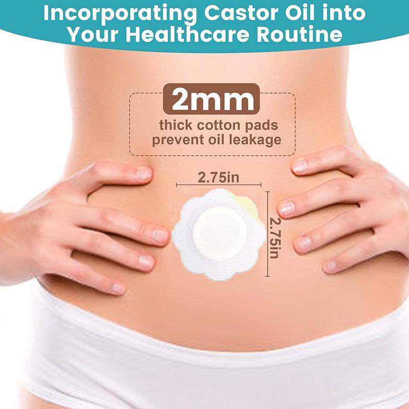 20Pcs/Set Replacement Disposable Castor Oil Pack Self-Adhesive Adhesive Navel Stickers Seepage Resistant Belly Button Protectors