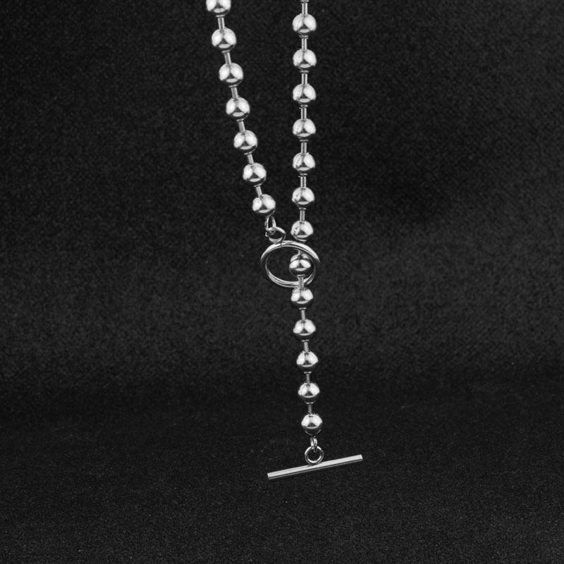 

50cm Bead Chain Necklace Stainless Steel Necklaces For Women Men Accessories OT Buckle Fashion Jewelry 2026 Trend Couple Gift