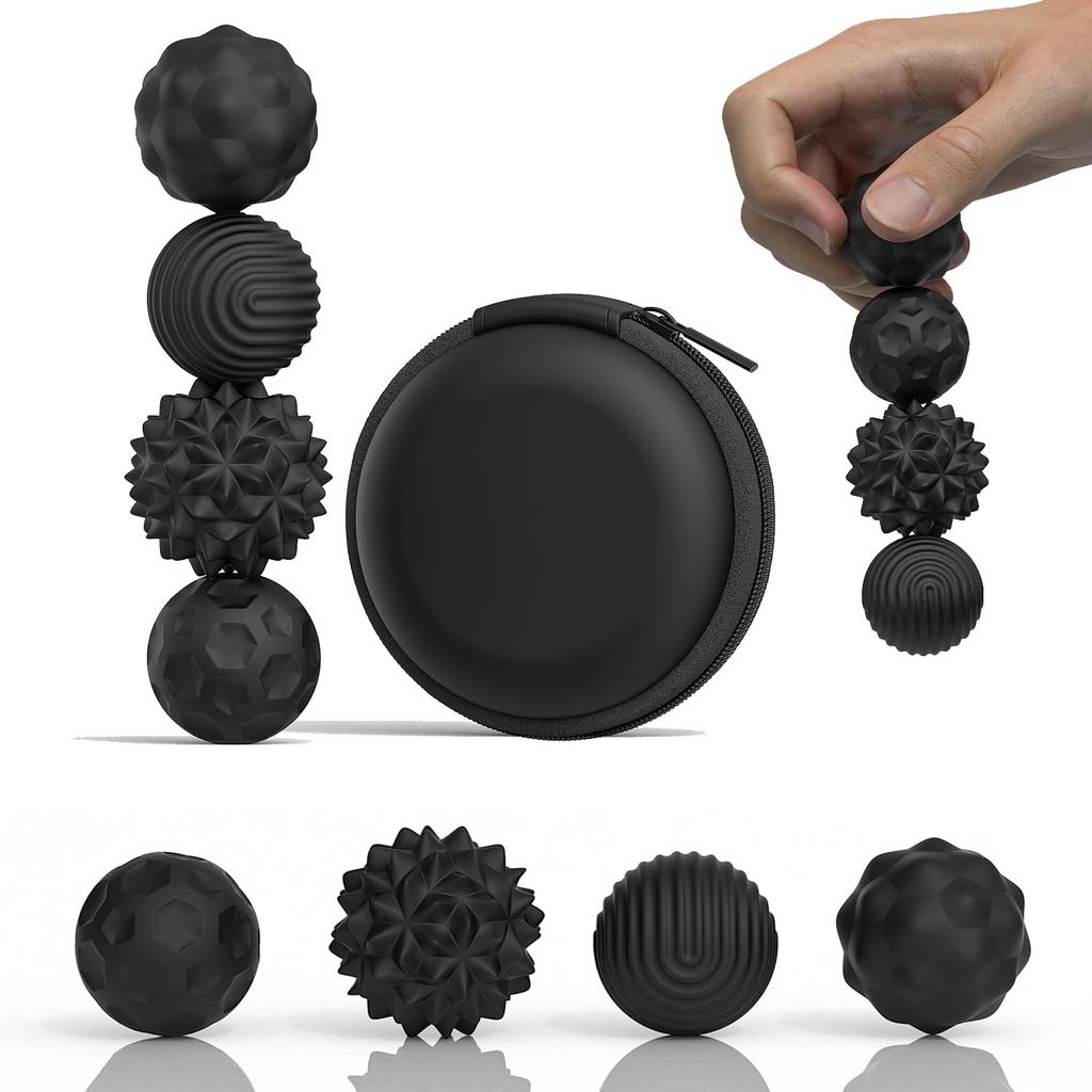 Magnetic Fidget Balls Toys, Silicone Sensory Stress Relief Toy for Adults,Teens with  Fidget Magnets & Magnetic Toy Fun Gift
