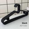 10-Pack Black & White Non-Slip Hangers for Clothing Stores & Homes