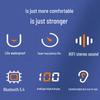 Wireless Bluetooth Earbuds S03 with Rotatable Clip, Air Conduction, Digital Display, and Non-In-Ear Design for Left and Right Ears.