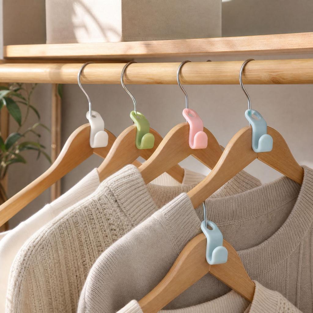 Clothes Hanger Connector Hooks 20 Pack for Closet Organization, Saving Hook to Connect and Garment