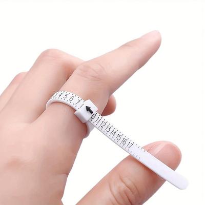 Ring Sizer, Ring Sizer Measuring Tool, Reusable Plastic Finger Size Measuring Tape, Clear And Accurate Jewelry Sizing Making Tool 1-17 USA Rings Sizer