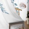 Pastoral Plants Flowers Plants Watercolor Sheer Curtain Living Room Drapes Home Bedroom Voile Curtain Tulle Window Curtain
