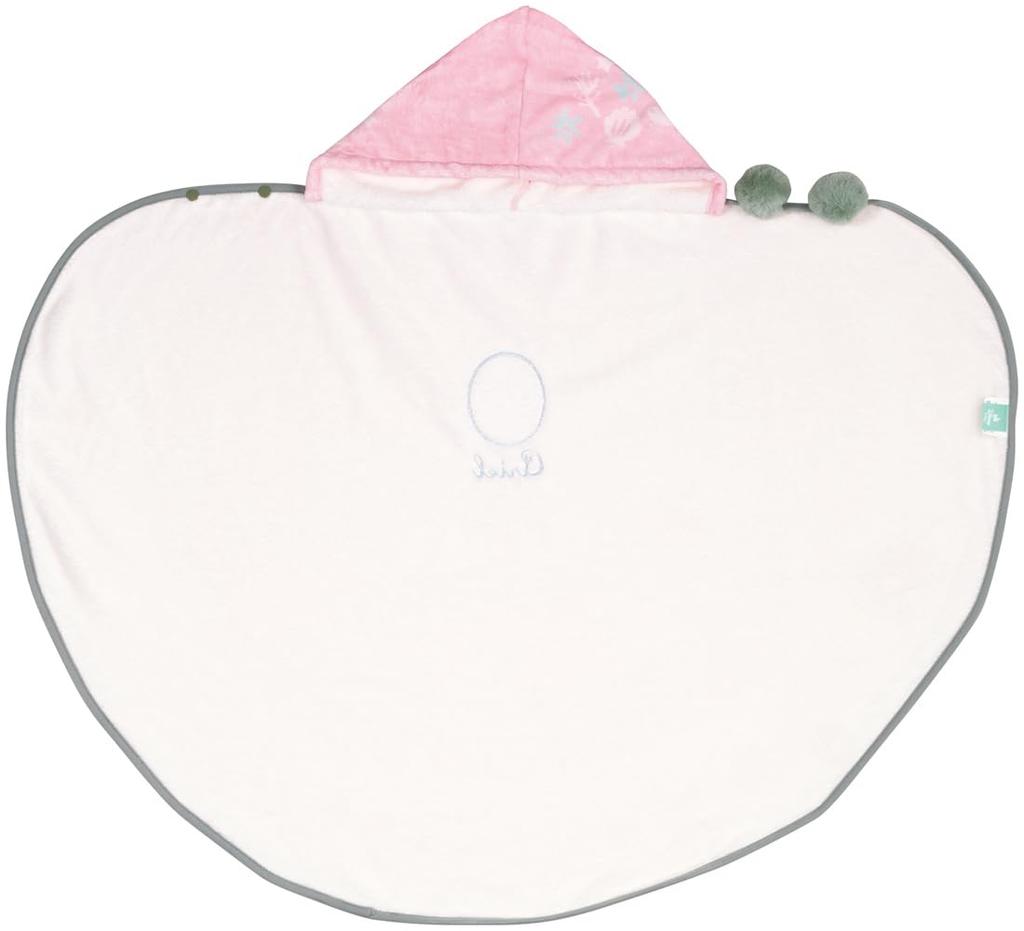 Skater Hooded Bath 108cm x Water Quick Disney Princess Ariel BPO1 Poncho, 92cm, Absorbent, Drying,