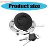 Y4UA Metal Gas Caps And Lock Set Easy Install Motorcycle Caps & Ignition Lock Set for SV650 SV1000 GSF1250 GSXR1000