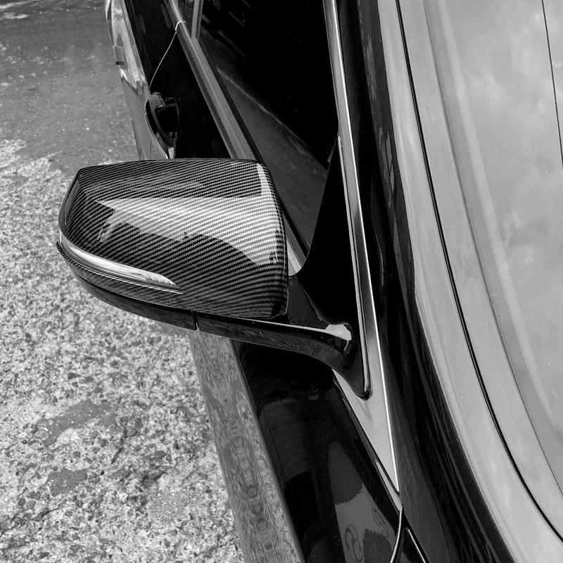 Carbon Fiber Rearview Mirror Decoration Cover Trim Exterior Accessories For Genesis G80 DH 2015- Car Supplies