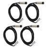 4 Set Inductive Proximity Switch 12mm Probe NPN 3 Wire NO Contact 4mm Detection Approach Sensor 6‑36
