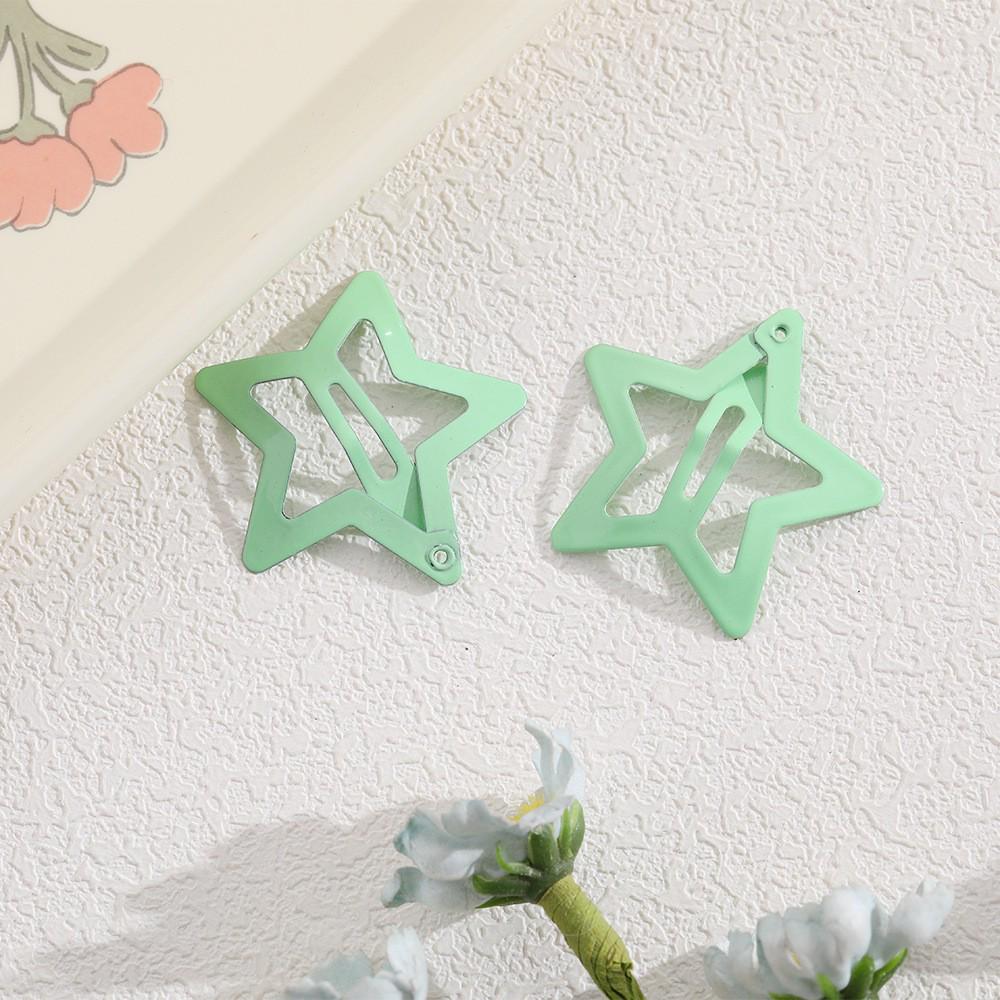Children's Candy Color Star Hair Clips - Small Size BB Bangs Accessories