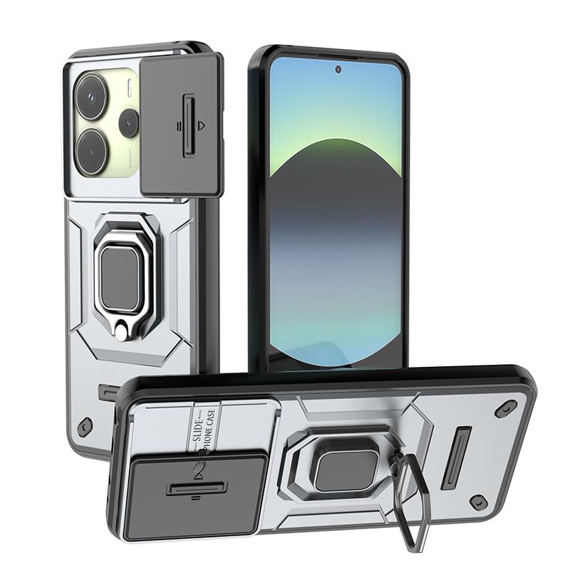 Armor Case For Xiaomi Redmi Note 14 13 Pro Plus 5G 4G Heavy Duty Shockproof Anti-Scratch With Ring Holder Phone Cover