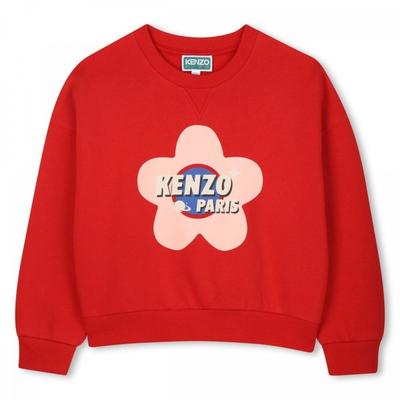 Bokeh Flower Print Sweatshirt Red 25fw Z256agw311