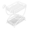 1: 12 Miniature Garden Cart Exquisite Details Metal   Flower Cart Ornaments Accessory