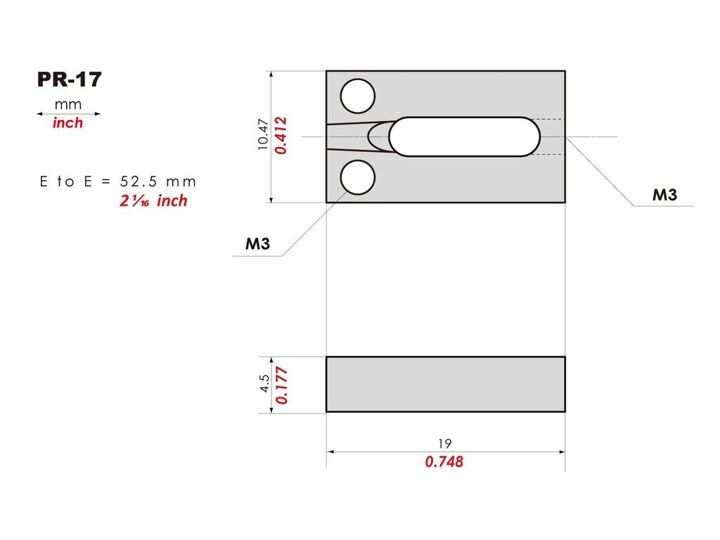 KTS Titanium Parts Block Type Saddle PR-17 (10.5mm)