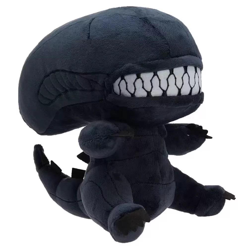 Kawaii 25CM Alien Xenomorph Plush Toy Cartoon Soft Stuffed Cute Doll Plushie Holiday Gifts Kawaii Room Decoration Toys