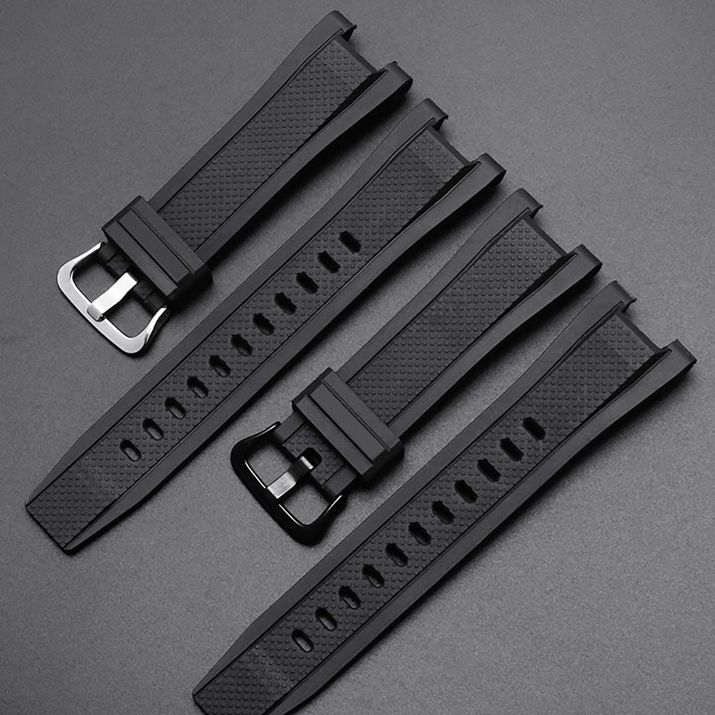 Correa de Reloj Correa Genuina Compatible Correa Impermeable Casio G-SHOCK GST-S210 GST-W110 GST-W100 GST-S110 GST-S100 GST-B100 GST-S300 (Negro)