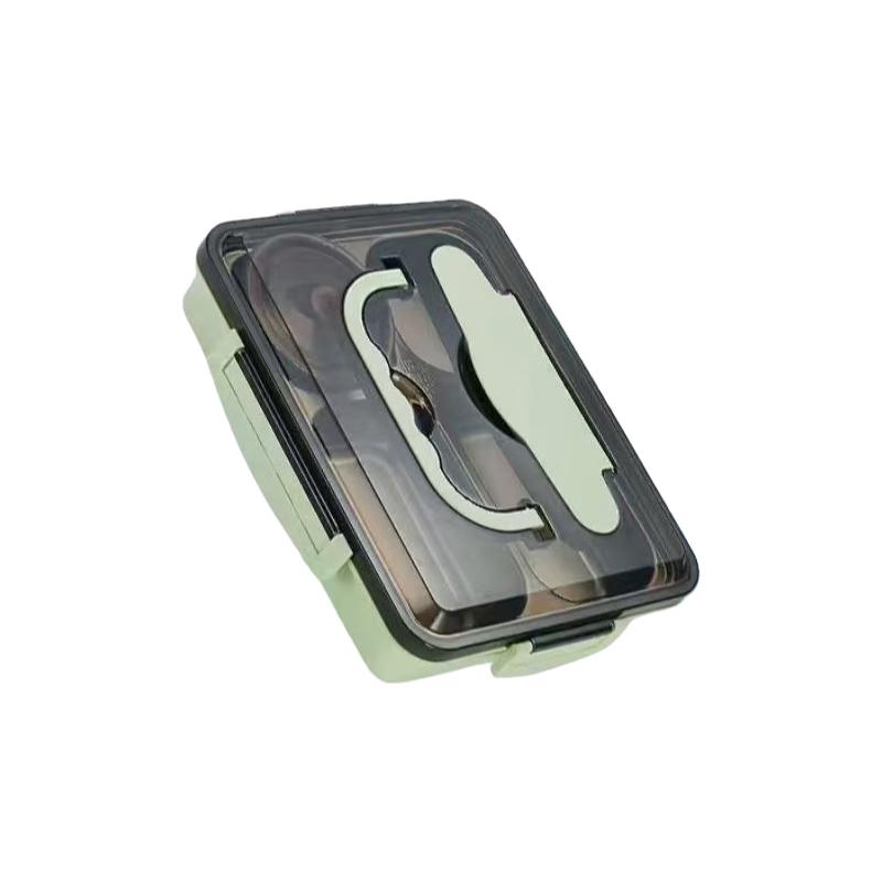 Shengjia 304 Stainless Steel Bento Lunch Box Nordic Green with Handle