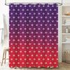 Moderne Geometrische Muster Duschvorhang Wasserdicht Badezimmer Dekor Mit Rot-Blau Gradient Design 72X84 Zoll Für Badewanne Oder