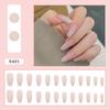24Pcs/box Simplicity Glitter False Nails Detachable Fake Nails Wearable Fake Nails Press On Nails Acrylic Nail Tips Nail Decoration
