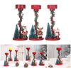 Elegant Christmas Themed Candle Holder Resins Constructions Candle Stand for Home and Office Decoration