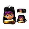 True and the Rainbow Kingdom backpack, pencil case, shoulder bag, 3Pcs set, cartoon print, kindergarten, children and students