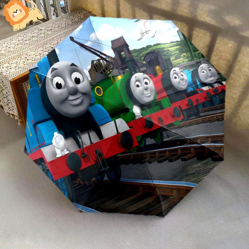 Thomas Friends Race Folding Umbrella 8 Paraphenoid Bones Travel Gift Light Outdoor