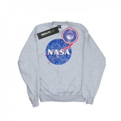 Mens Classic Insignia Logo Distressed Sweatshirt