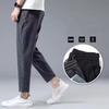 Summer Ice Silk Man Jogger Linen Pants Casual Wide Summer Sweatpants Spring Lightweight Halking Trousers