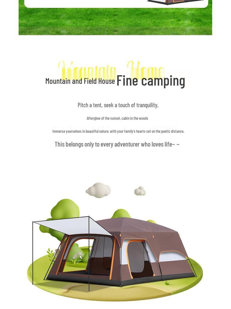 Breathable Waterproof Automatic Tent - Mosquito-Proof, Portable & Folding Outdoor Camping Shelter