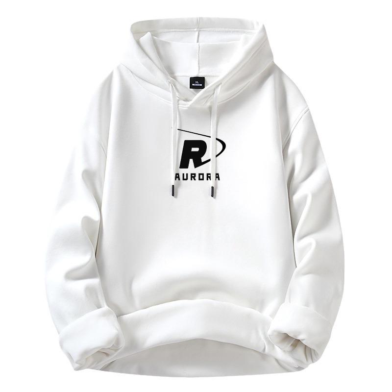 

Модная мужская спортивная толстовка с капюшоном, утепленный свитер, осень и зима, новая хлопковая утолщенная свободная куртка M: recommended 80-55kg