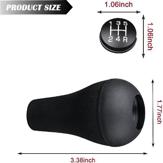 TQPONLY 5 Speed Gear Shift Shifter Knob,Compatible With Dodge Ram Dakota/Jeep Cherokee Wrangler Manual Gear Shift Lever Handles Replaces 52104174