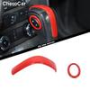 Interior Gear Shift Handlebar Knob Trim Accessories for Ford Mustang 2009-14 Red
